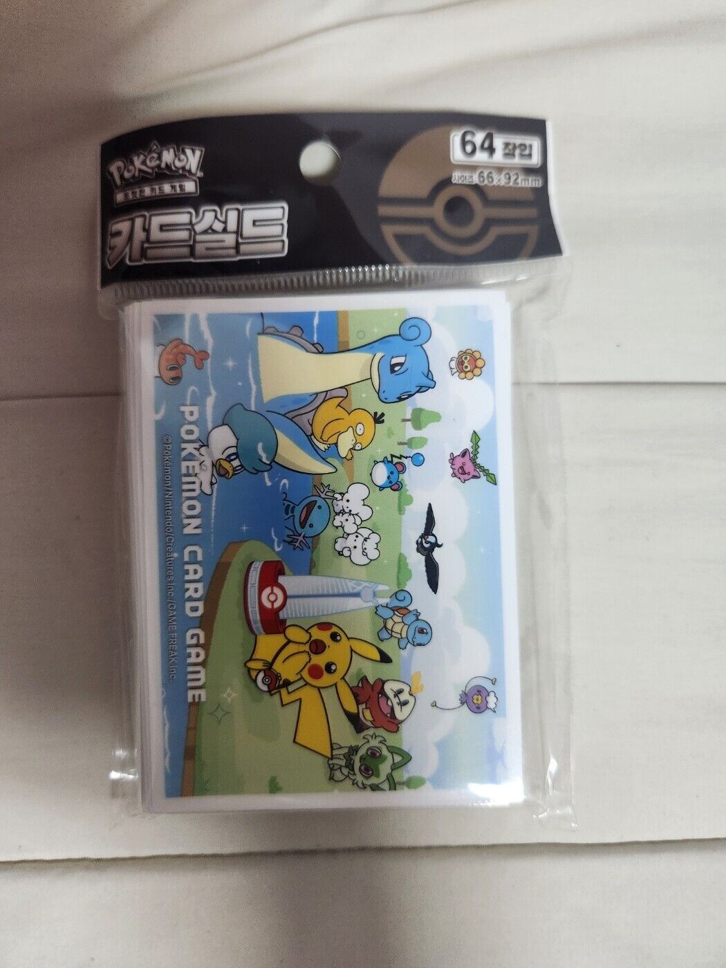 Pikachu event PTCG sleeve card protector 2023 Pokemon Korea Pop-up Exclusive